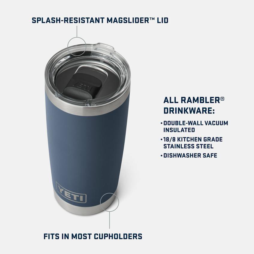 YETI x Collegiate Fandom Collection Geaux Tigers® Rambler® 20 oz Tumbler